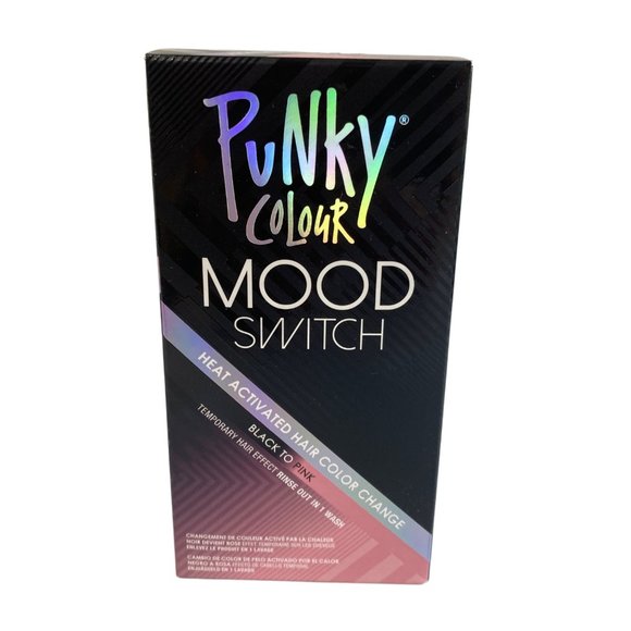 Punky Colour Mood Switch Heat Activated Hair Color Change Black To Pink Sealed - Picture 1 of 12